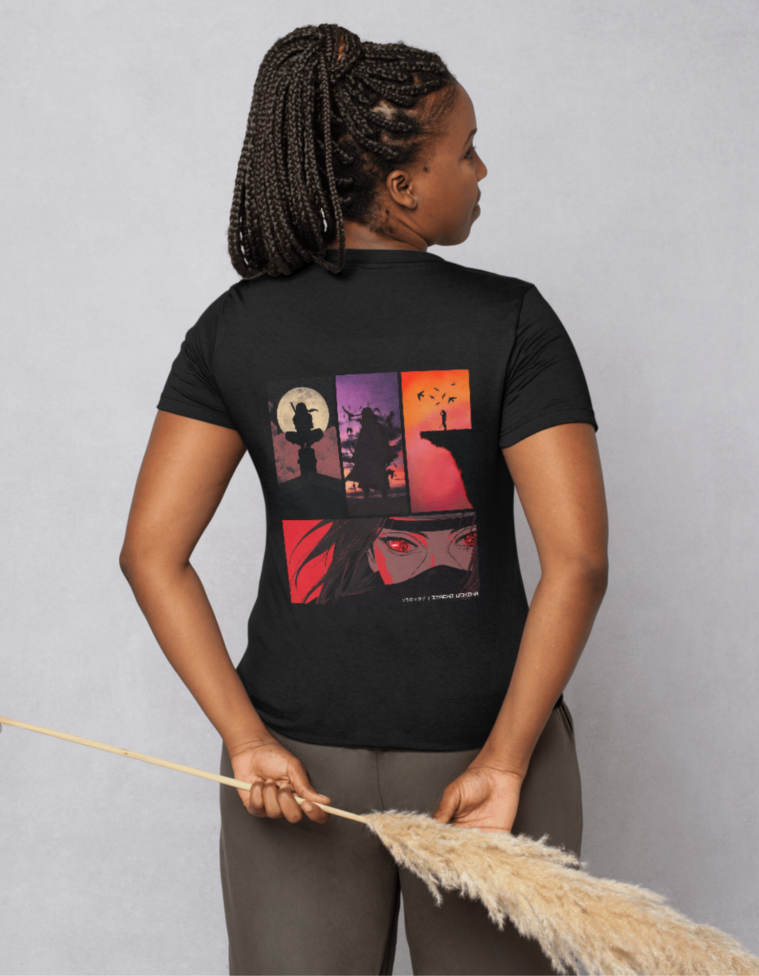 Itachi Uchiha | Black & White T-Shirt (Unisex)