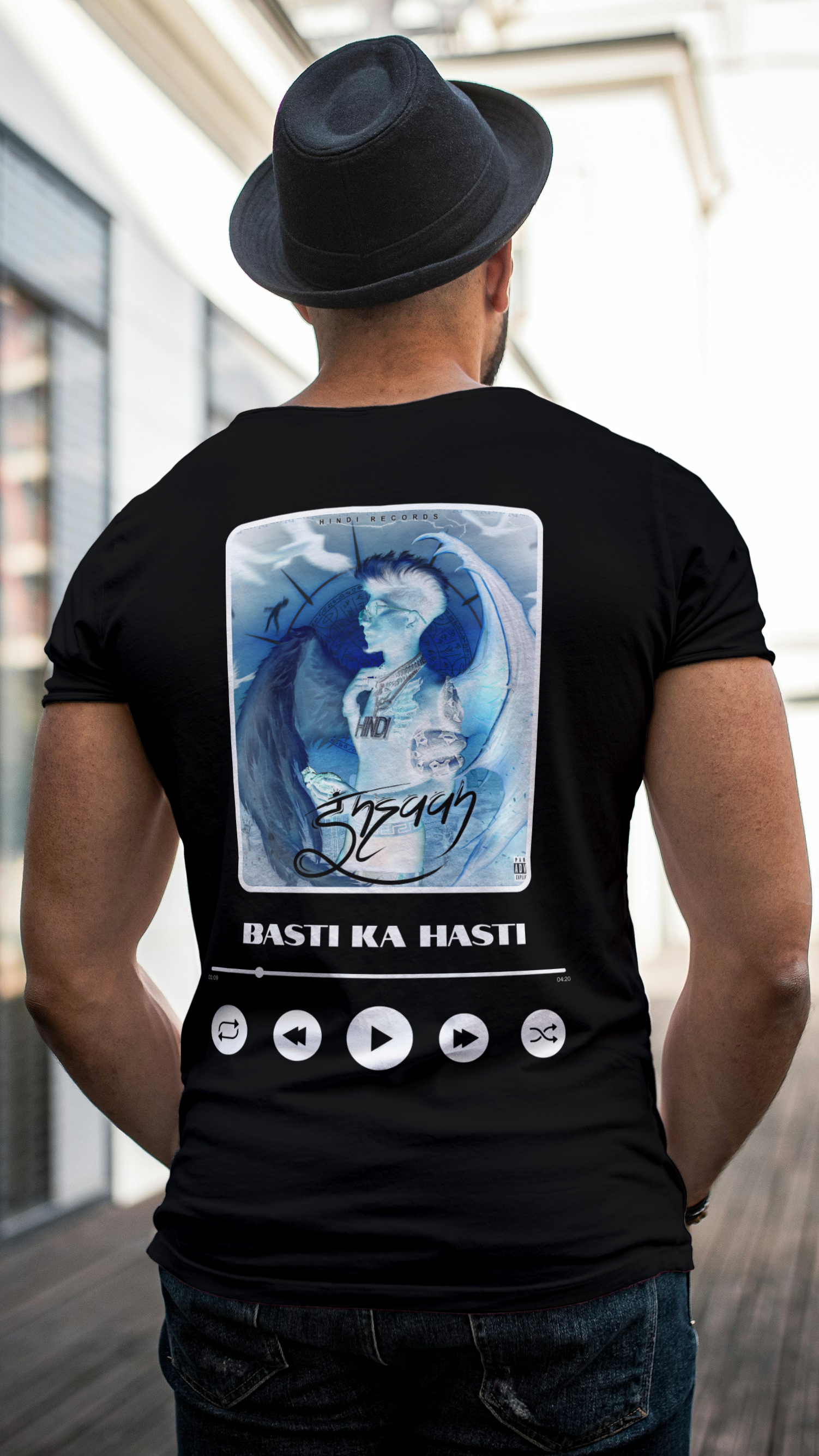 MC Stan - Basti Ka Hasti | Black T-Shirt