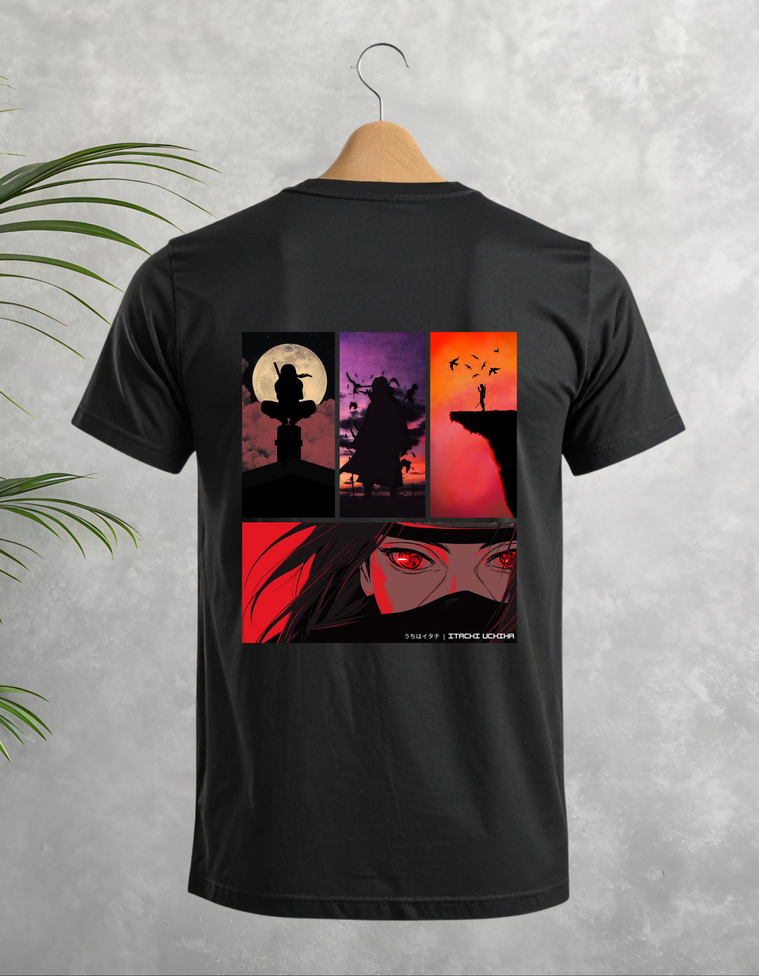 Itachi Uchiha | Black & White T-Shirt (Unisex)