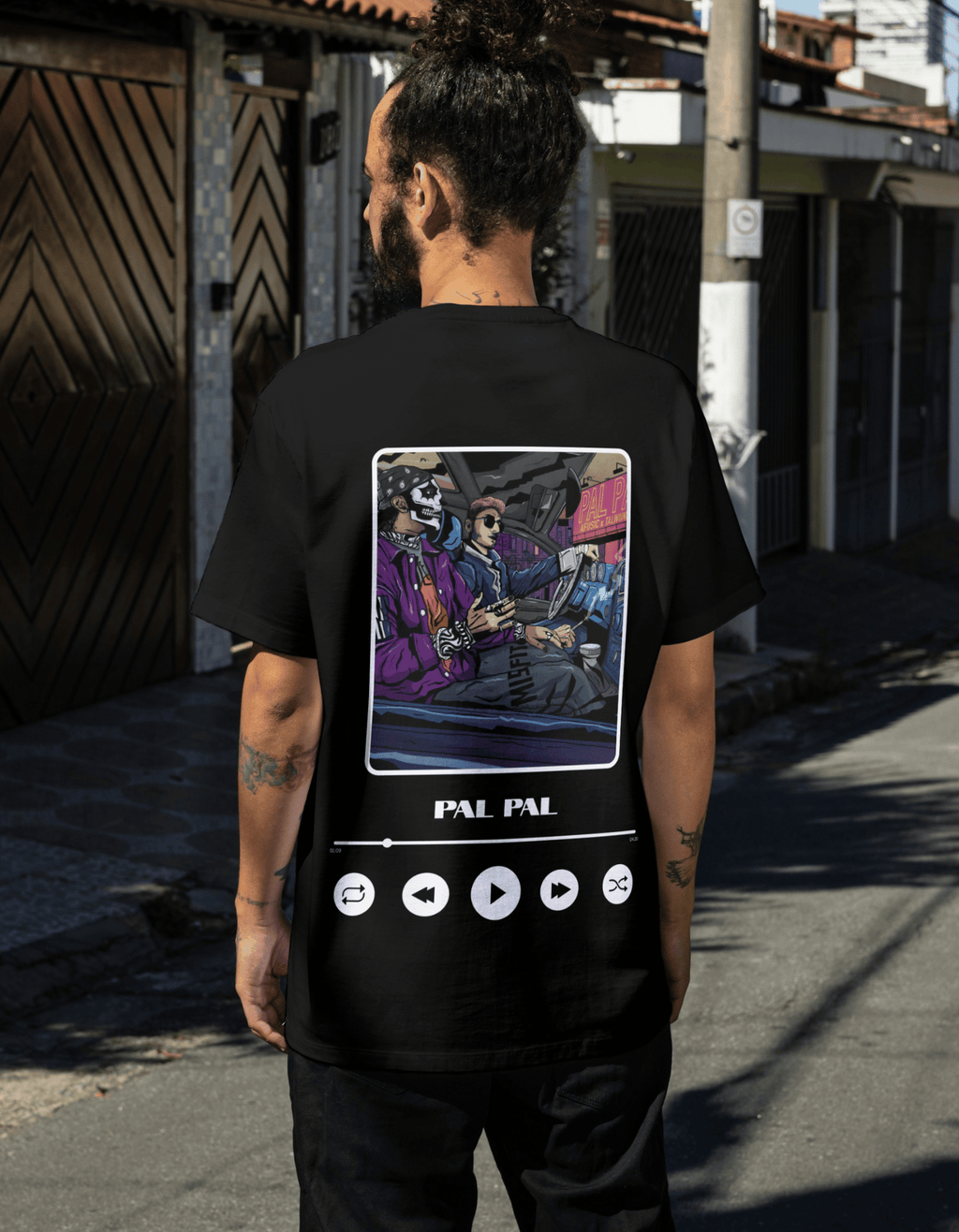 Afusic x Talwinder - Pal Pal | Black T-Shirt